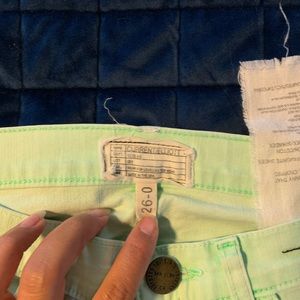 Current Elliot mint jeans